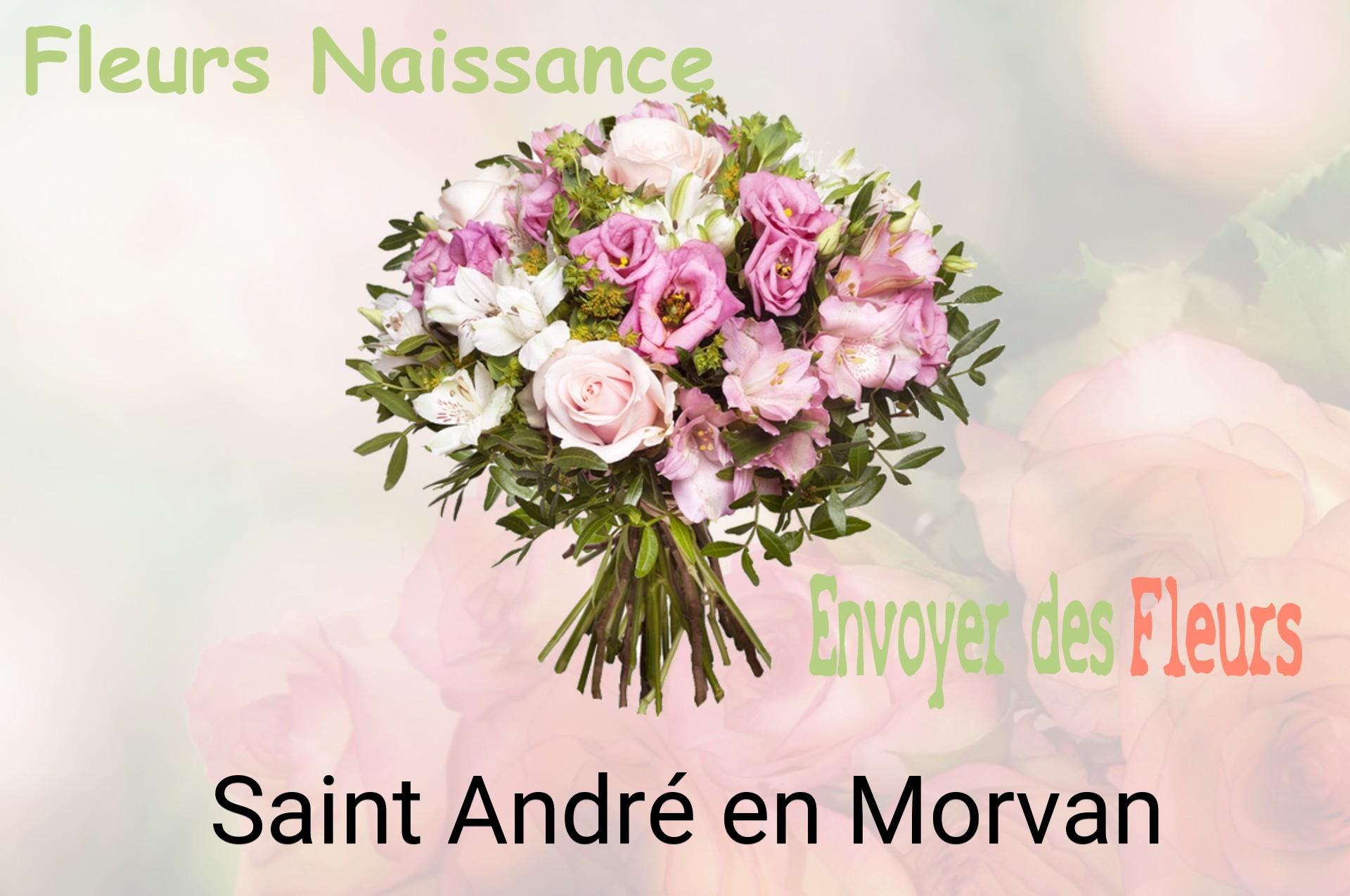 Bouquet de fleurs de naissance livré à Saint-André-en-Morvan